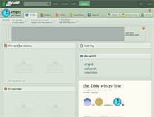 Tablet Screenshot of cryplz.deviantart.com