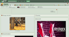 Desktop Screenshot of fryerock.deviantart.com