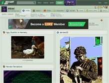 Tablet Screenshot of mikiel.deviantart.com
