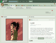 Tablet Screenshot of ofelan.deviantart.com