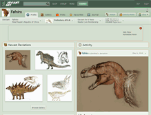 Tablet Screenshot of fafnirx.deviantart.com