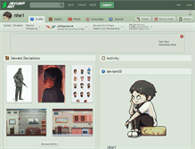 Tablet Screenshot of nhe1.deviantart.com