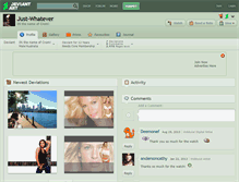 Tablet Screenshot of just-whatever.deviantart.com