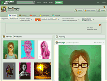 Tablet Screenshot of benziegler.deviantart.com