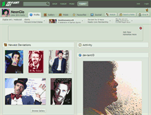 Tablet Screenshot of neonglo.deviantart.com
