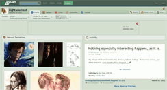 Desktop Screenshot of light-element.deviantart.com