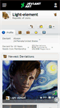Mobile Screenshot of light-element.deviantart.com