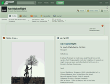 Tablet Screenshot of hawktakesflight.deviantart.com