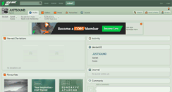 Desktop Screenshot of justsound.deviantart.com