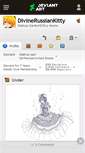 Mobile Screenshot of divinerussiankitty.deviantart.com