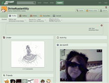 Tablet Screenshot of divinerussiankitty.deviantart.com