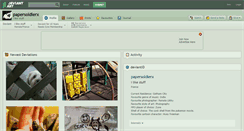 Desktop Screenshot of papersoldierx.deviantart.com