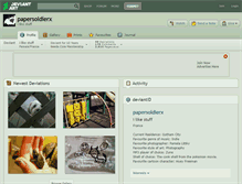 Tablet Screenshot of papersoldierx.deviantart.com