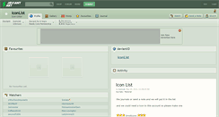 Desktop Screenshot of iconlist.deviantart.com