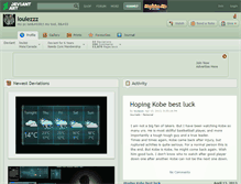 Tablet Screenshot of louiezzz.deviantart.com