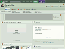 Tablet Screenshot of midnightsmisery.deviantart.com