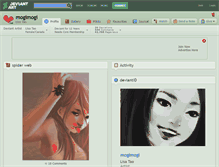 Tablet Screenshot of mogimogi.deviantart.com