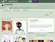 Tablet Screenshot of luv4anome202.deviantart.com
