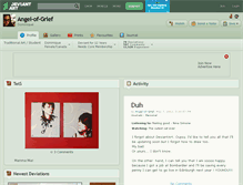 Tablet Screenshot of angel-of-grief.deviantart.com