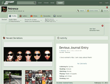 Tablet Screenshot of petrence.deviantart.com
