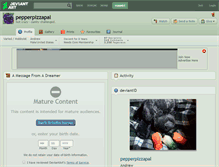 Tablet Screenshot of pepperpizzapal.deviantart.com