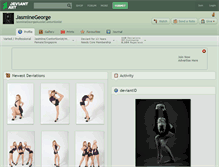 Tablet Screenshot of jasminegeorge.deviantart.com