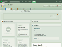 Tablet Screenshot of meandor117.deviantart.com