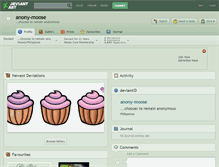 Tablet Screenshot of anony-moose.deviantart.com