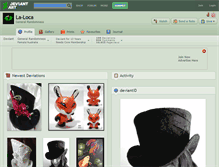 Tablet Screenshot of la-loca.deviantart.com