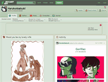 Tablet Screenshot of harukoakatsuki.deviantart.com