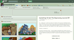 Desktop Screenshot of dimentiodestoryer.deviantart.com