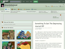 Tablet Screenshot of dimentiodestoryer.deviantart.com