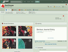 Tablet Screenshot of pawprincess.deviantart.com