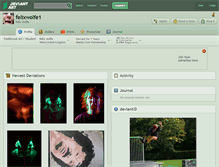 Tablet Screenshot of felixwolfe1.deviantart.com