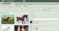 Desktop Screenshot of moderncowgirl.deviantart.com