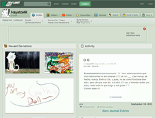 Tablet Screenshot of hayatomr.deviantart.com