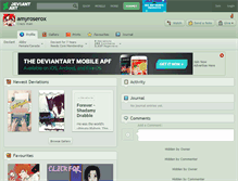 Tablet Screenshot of amyroserox.deviantart.com