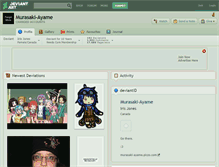 Tablet Screenshot of murasaki-ayame.deviantart.com