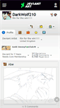 Mobile Screenshot of darkwolf210.deviantart.com
