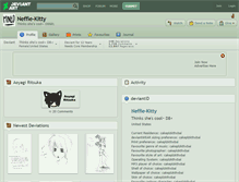 Tablet Screenshot of neffie-kitty.deviantart.com