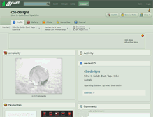 Tablet Screenshot of cbs-designs.deviantart.com
