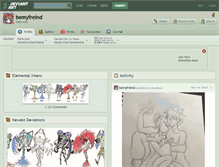 Tablet Screenshot of bemyfreind.deviantart.com