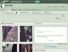 Tablet Screenshot of deinolilith.deviantart.com