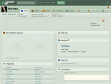 Tablet Screenshot of hot-man.deviantart.com