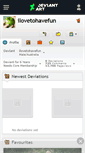 Mobile Screenshot of ilovetohavefun.deviantart.com