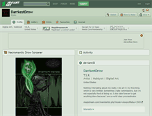 Tablet Screenshot of darrkestdrow.deviantart.com