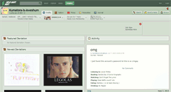 Desktop Screenshot of kumatora-is-aweshum.deviantart.com