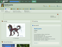 Tablet Screenshot of mysticlaurea.deviantart.com