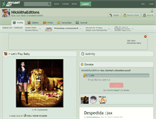 Tablet Screenshot of niickiithaeditions.deviantart.com
