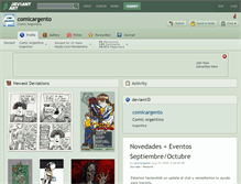 Tablet Screenshot of comicargento.deviantart.com